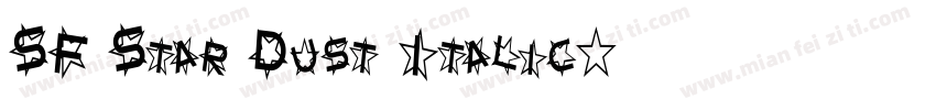 SF Star Dust Italic字体转换